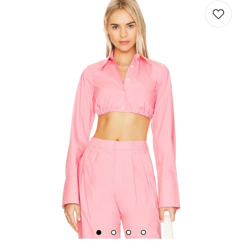 L'Academie Pink Crop Top
